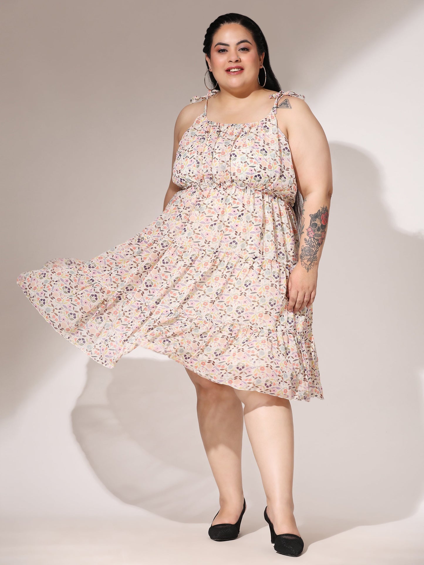 Playful Petal Short Dress Short Dress