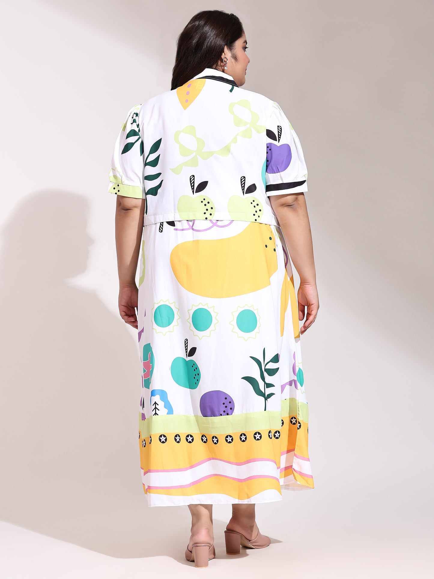 Fresh Flowers Plus Size Dress