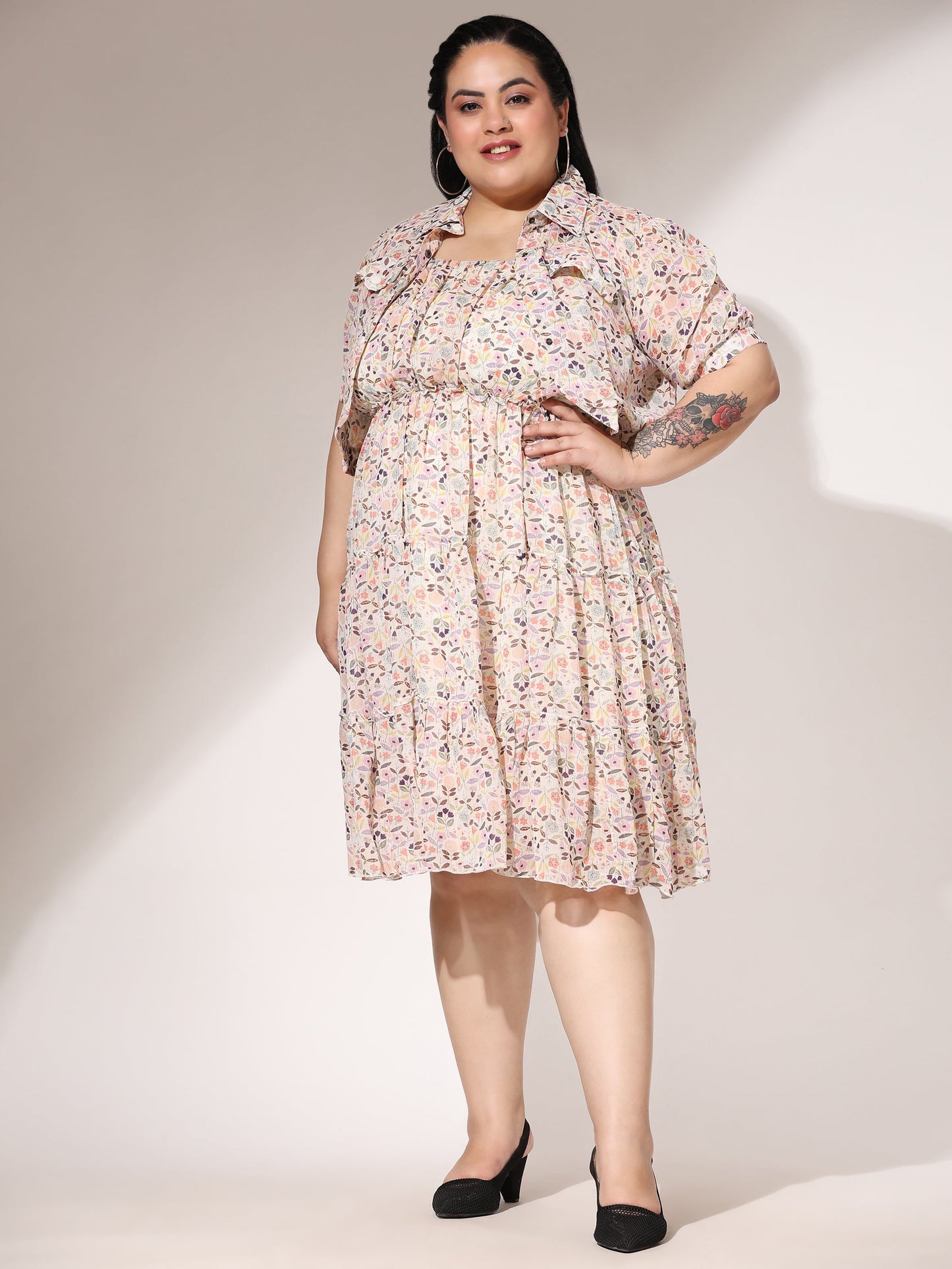 Playful Petal Short Dress Short Dress