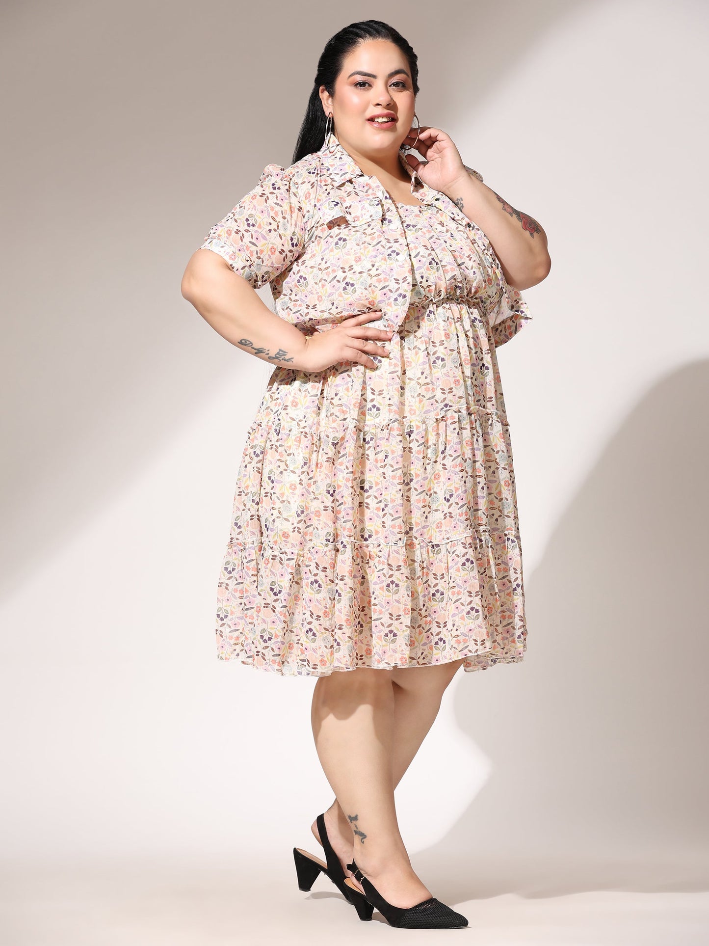 Playful Petal Short Dress Short Dress