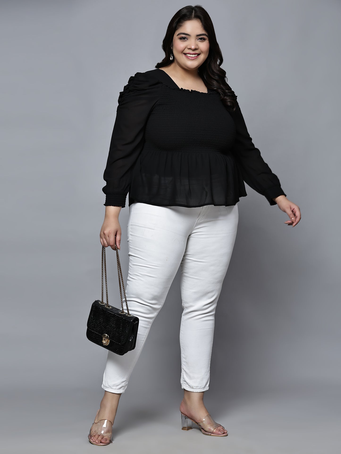 Refined Radiance Puff Sleeve Top