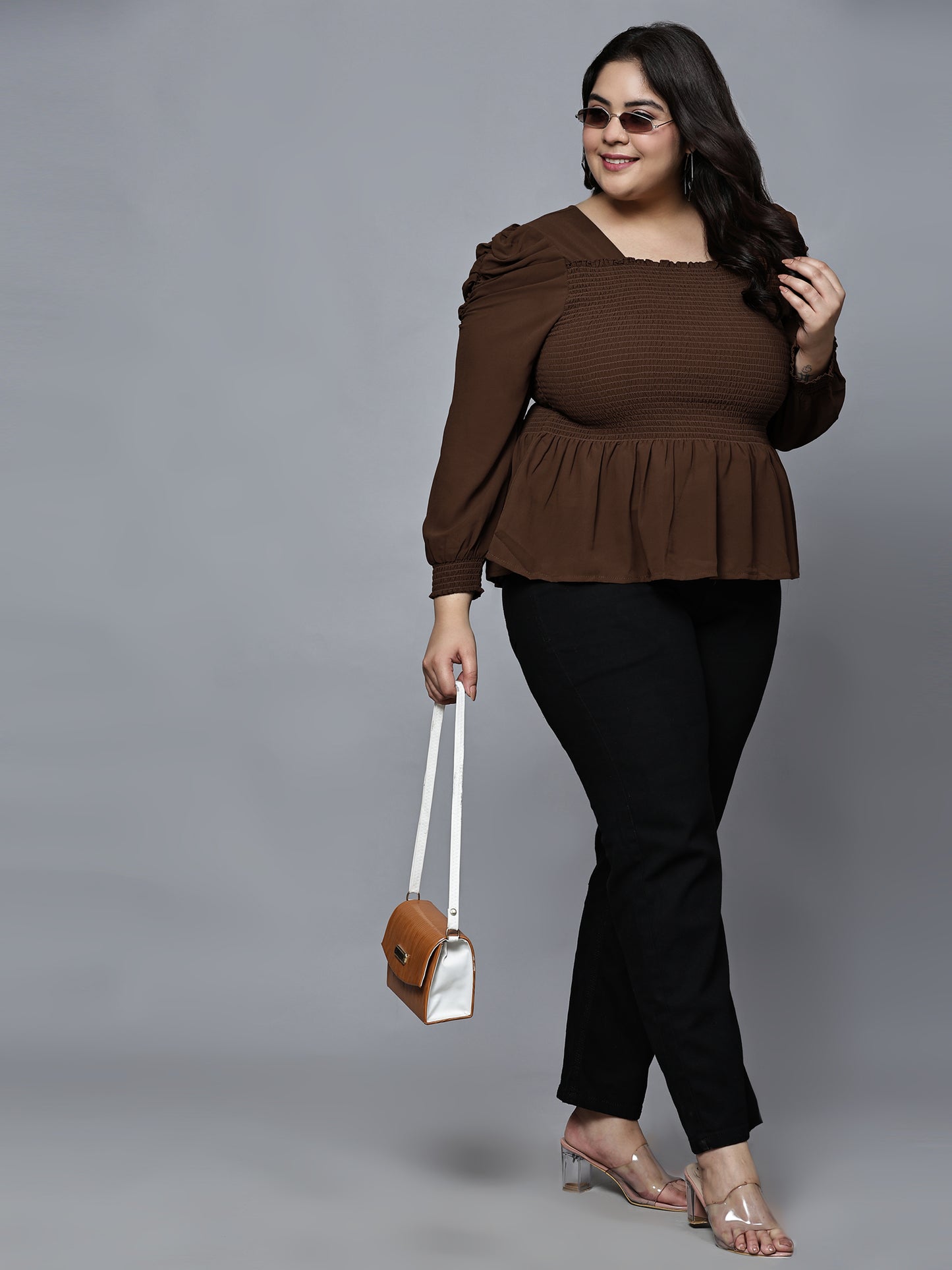 Luminous Puff Sleeve Top