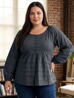 Petal Peplum - Grey