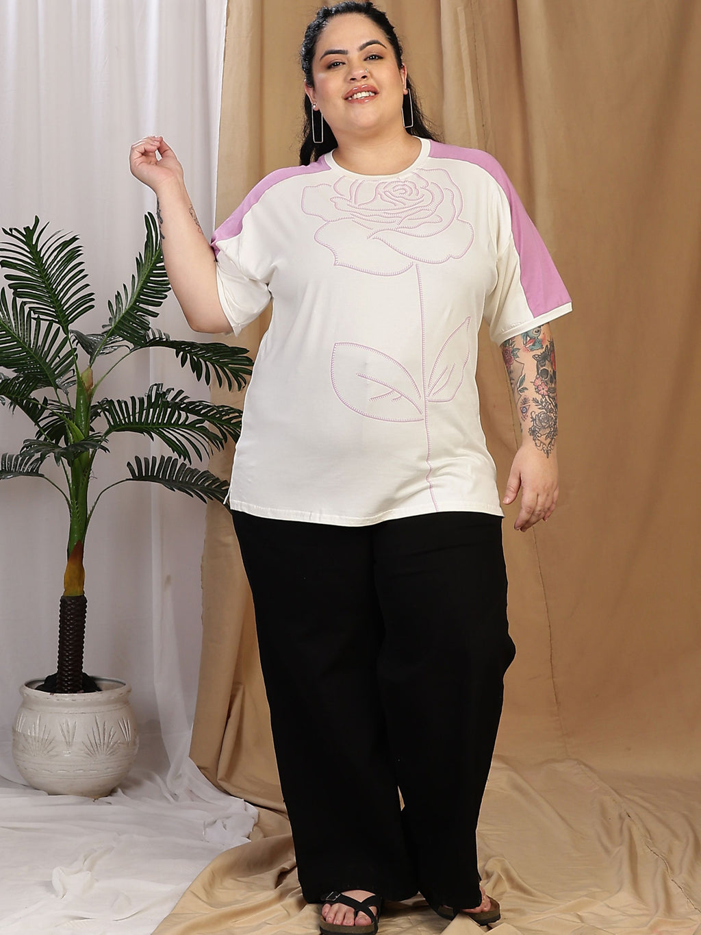 Rose Line Tee