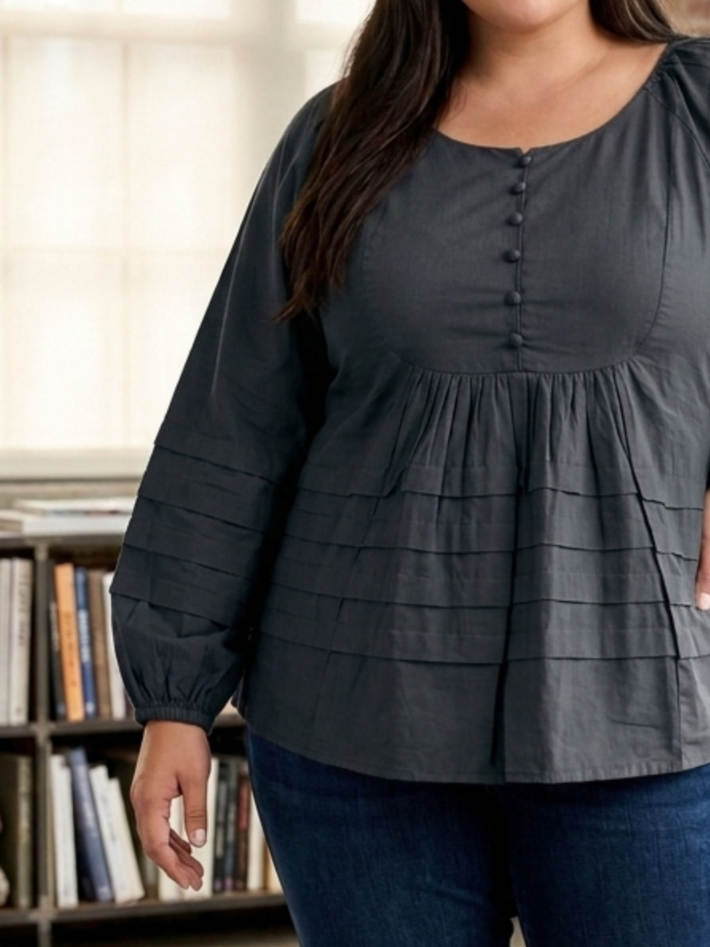 Petal Peplum - Grey