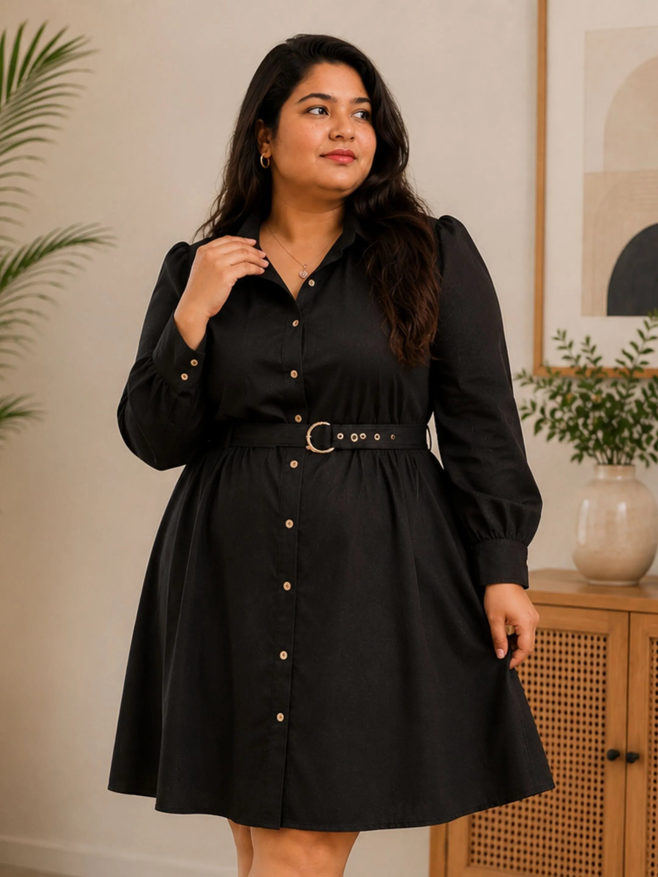 Black Pretty Poise Dress
