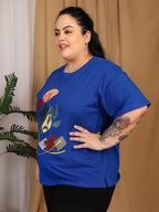Oversized Tees - Royal Blue