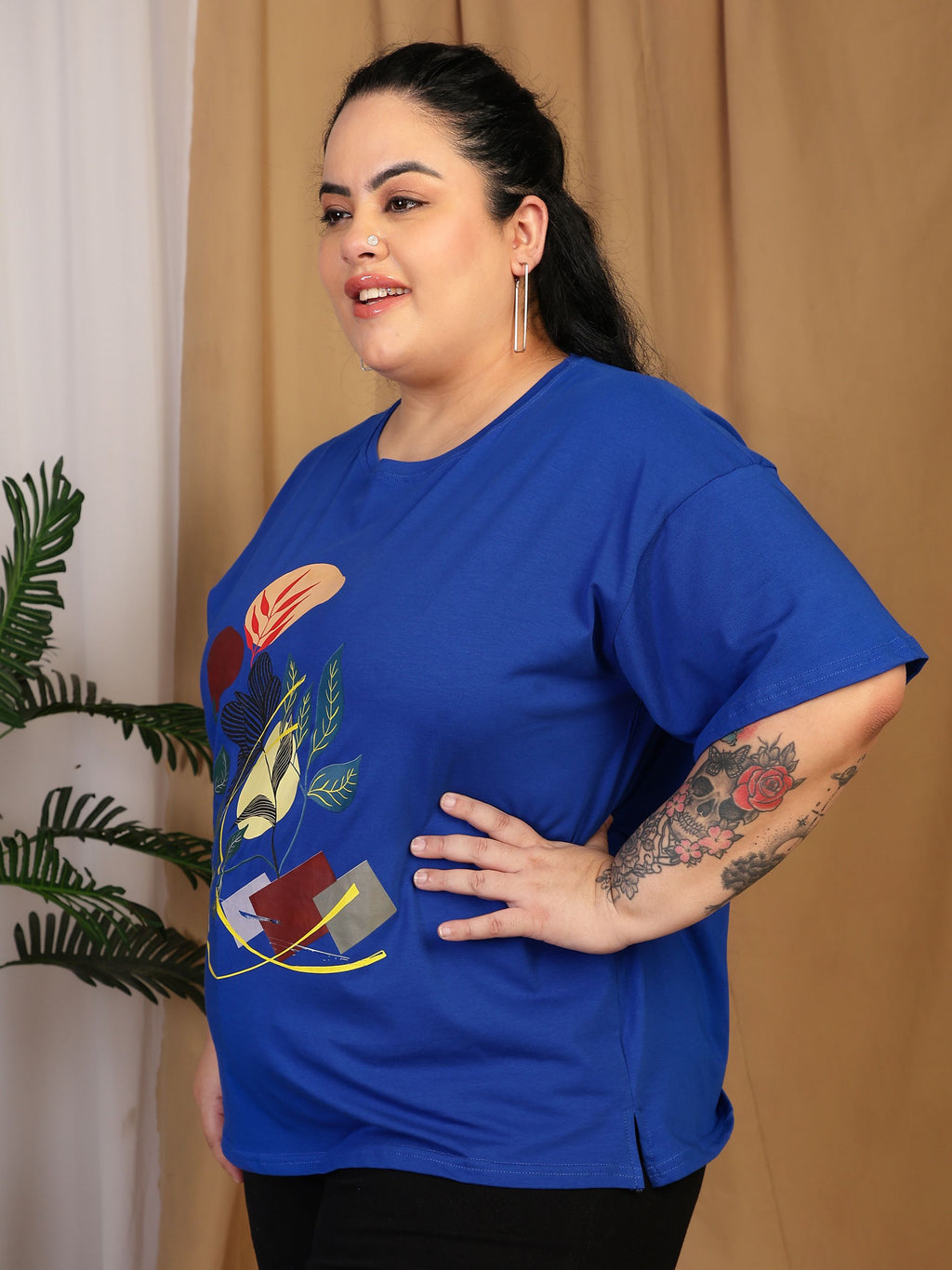 Oversized Tees - Royal Blue