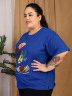 Oversized Tees - Royal Blue