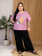 Oversized Tees - Pastel Pink