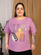 Oversized Tees - Pastel Pink