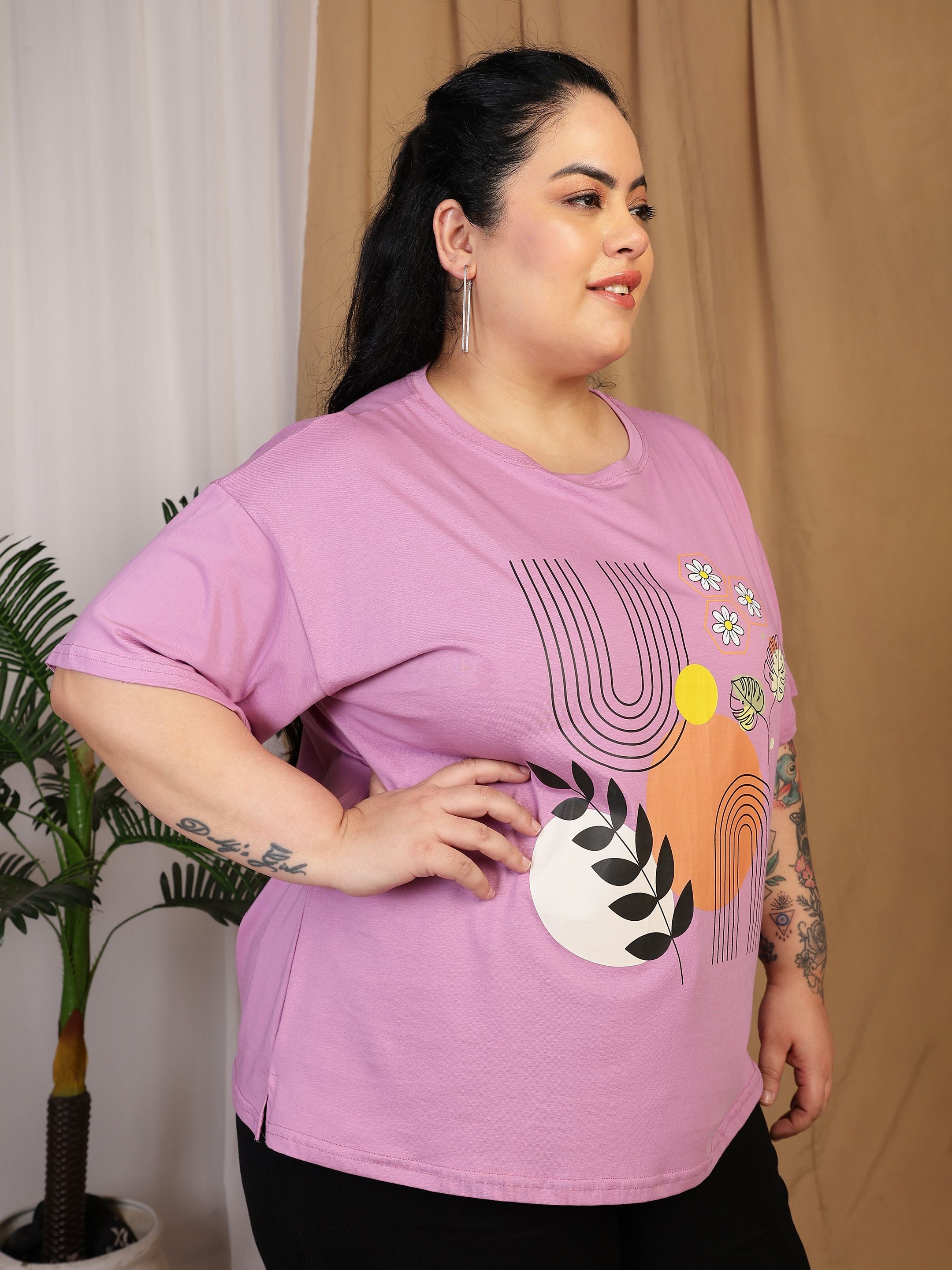Oversized Tees - Pastel Pink