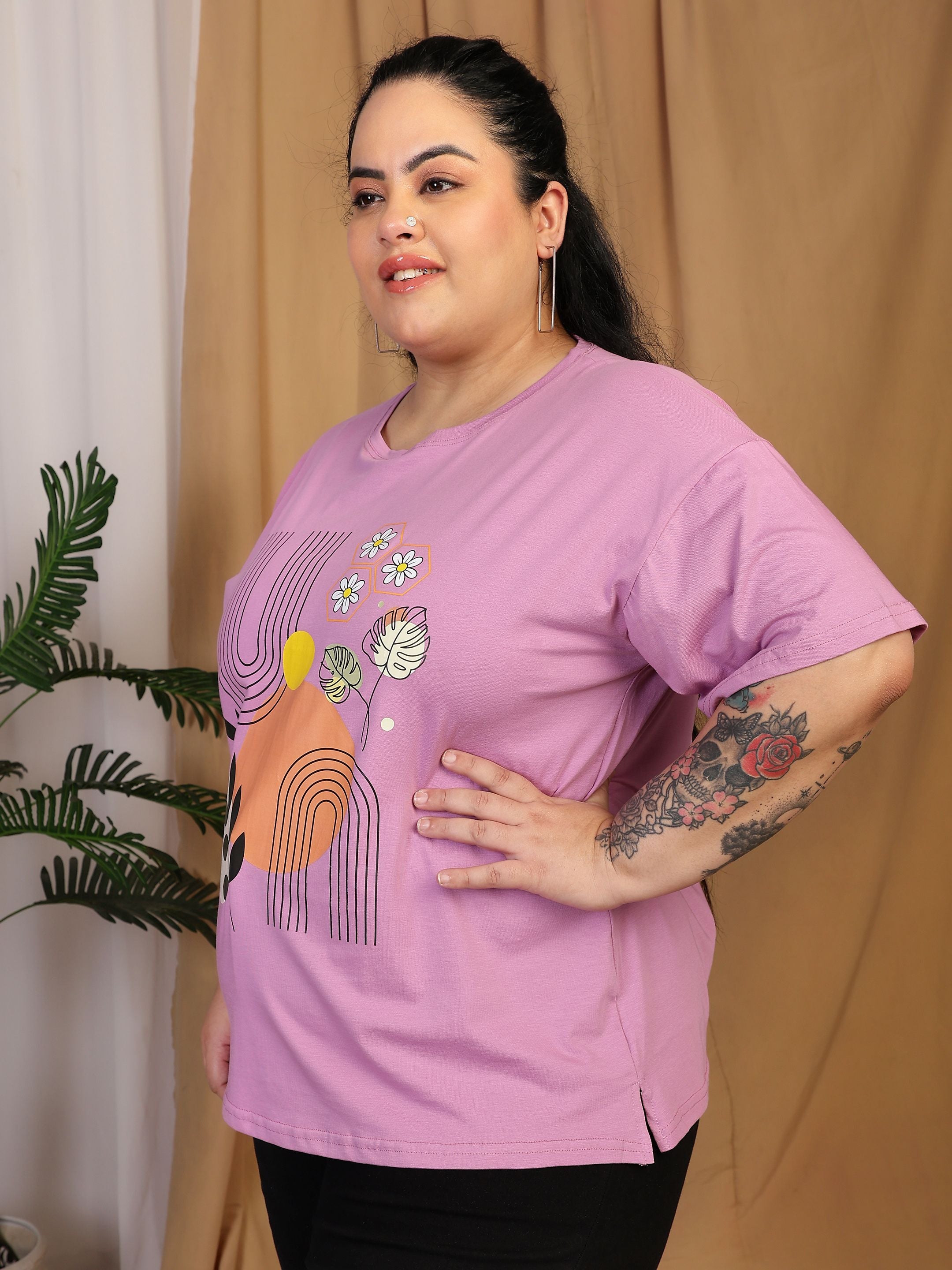 Oversized Tees - Pastel Pink