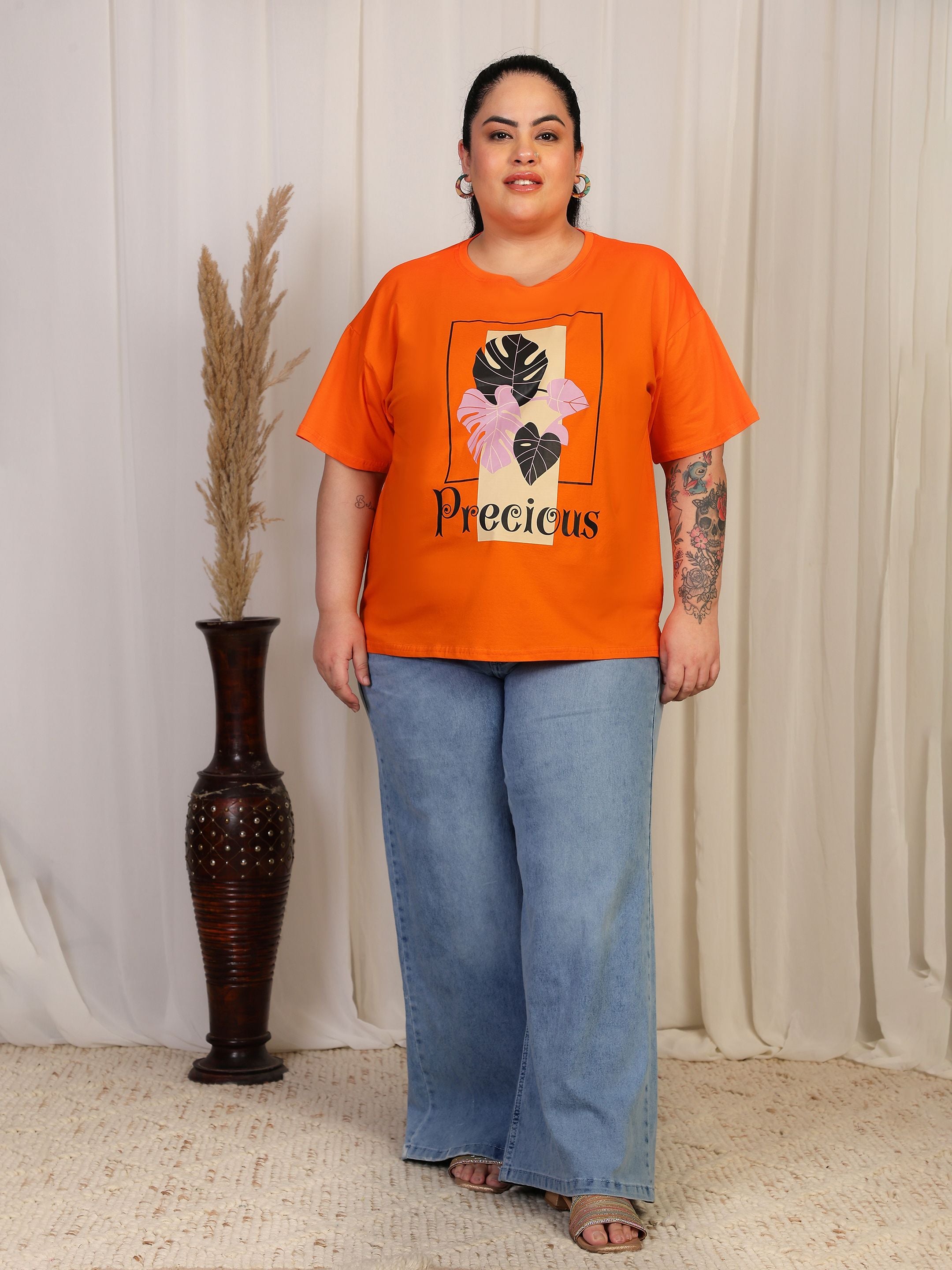 Oversized Tees - Orange