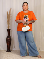 Oversized Tees - Orange