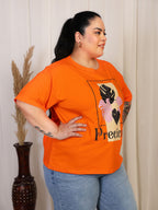Oversized Tees - Orange
