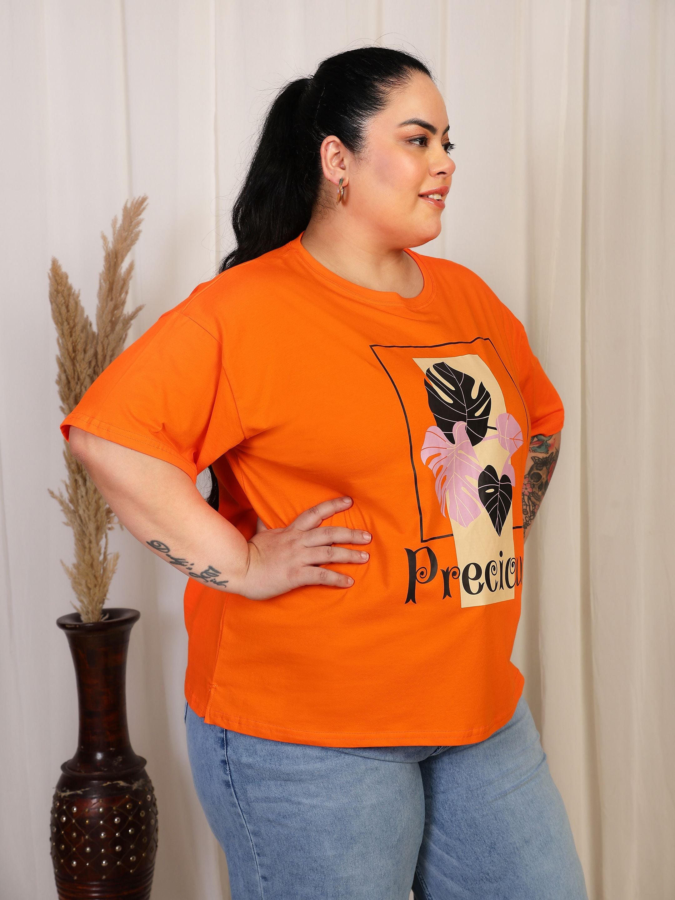 Oversized Tees - Orange