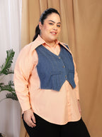 Vest Shirt - Peach