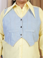 Vest Shirt - Light Yellow