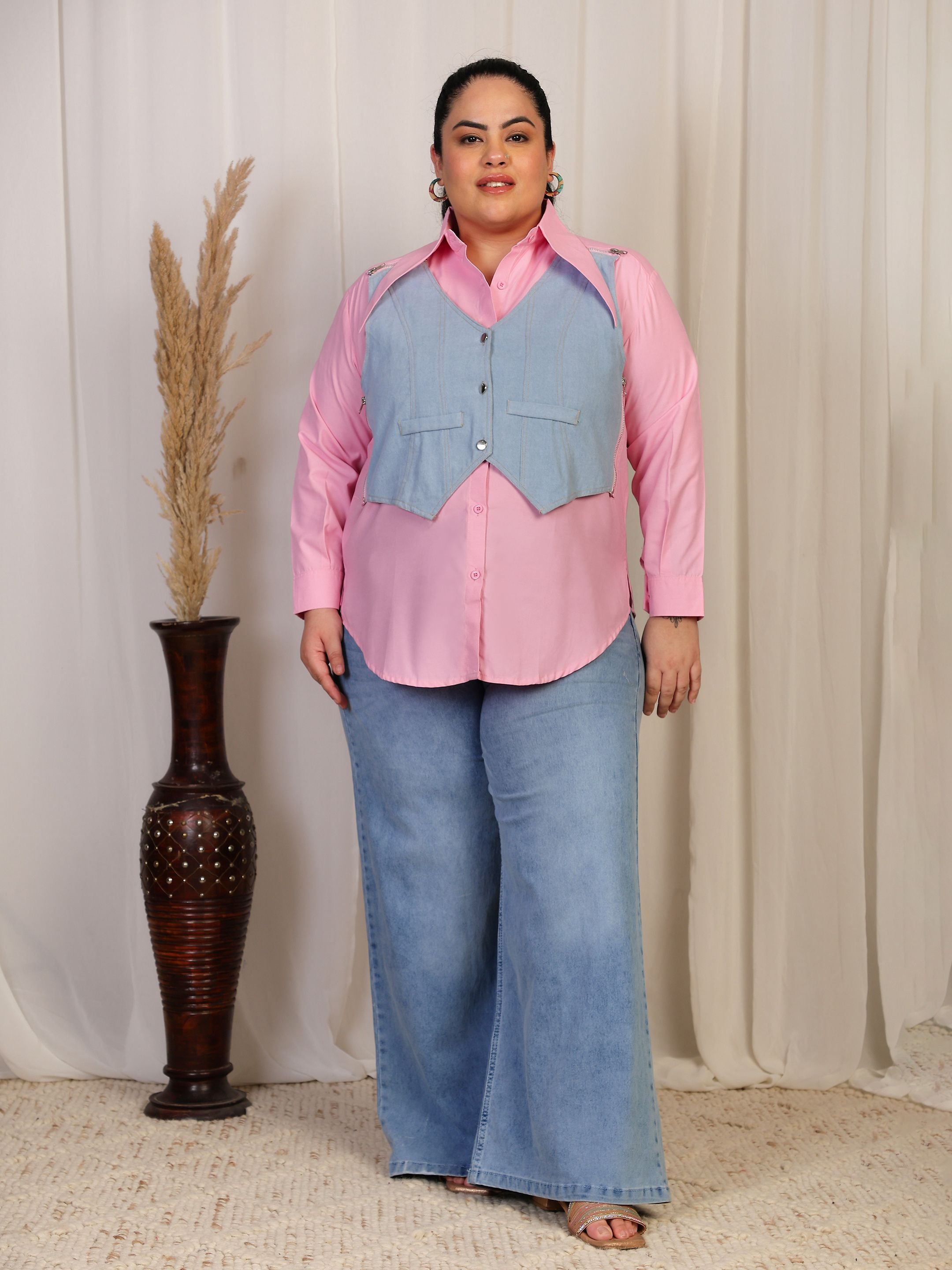 Vest Shirt - Light Yellow