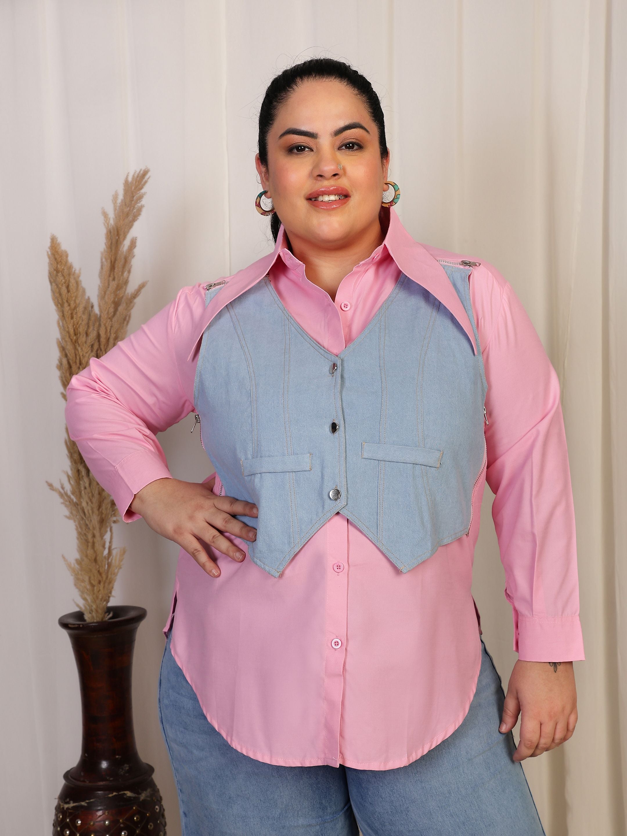Vest Shirt - Light Yellow