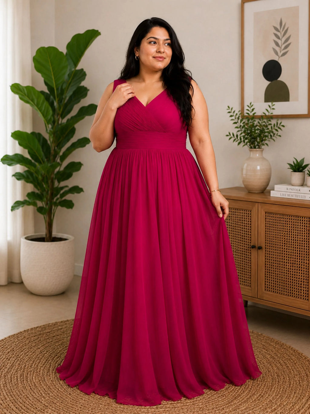 Pink Lovely Lush Partywear Dress