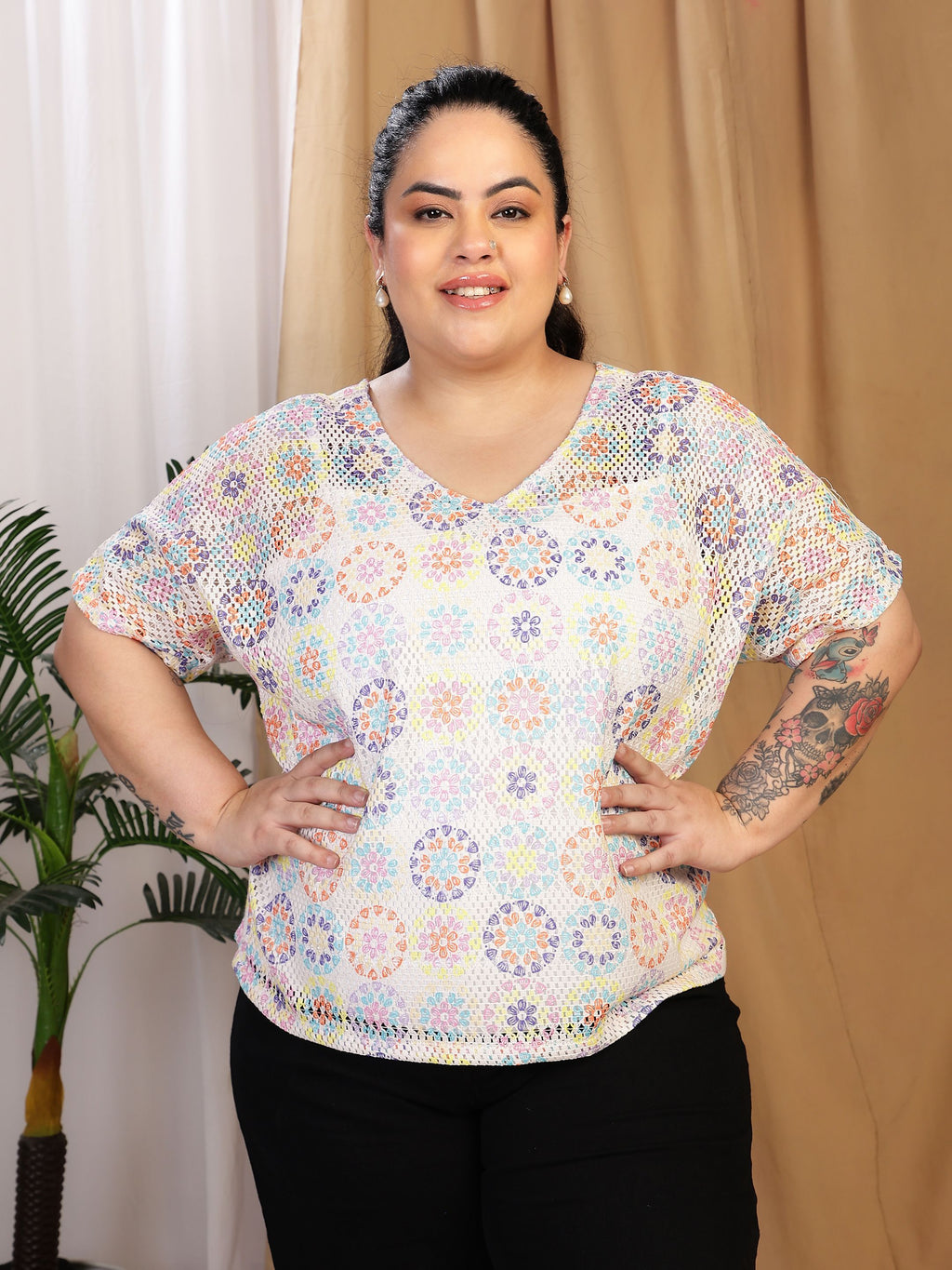 Crochet Bloom (V Neck)