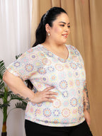 Crochet Bloom (V Neck)