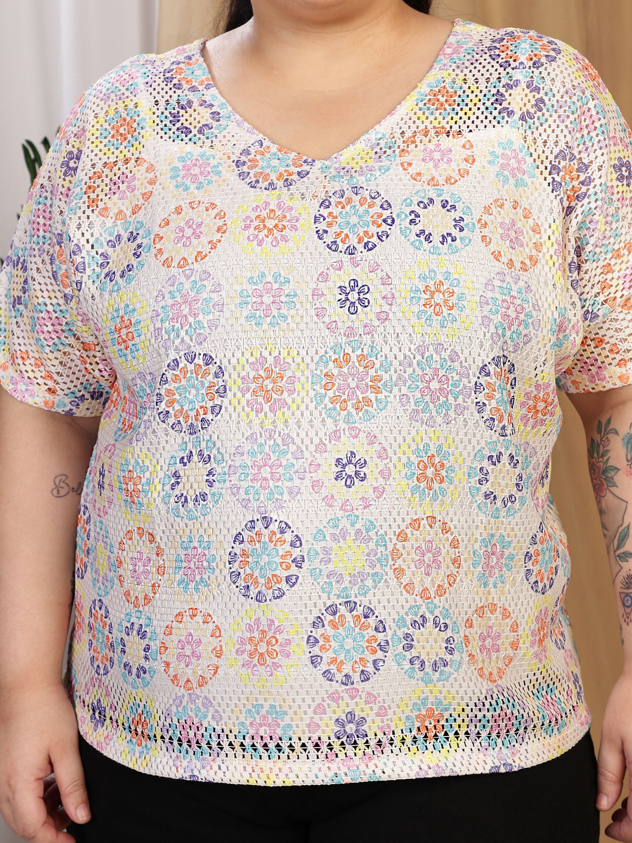 Crochet Bloom (V Neck)
