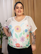 Crochet Bloom (V Neck)