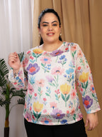 Crochet Bloom (Round Neck)
