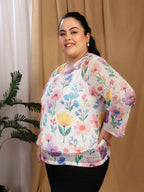 Crochet Bloom (Round Neck)