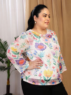 Crochet Bloom (Round Neck)