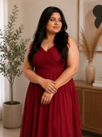 Red Lovely Lush Partywear Dress