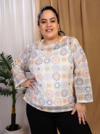 Crochet Bloom (Round Neck)