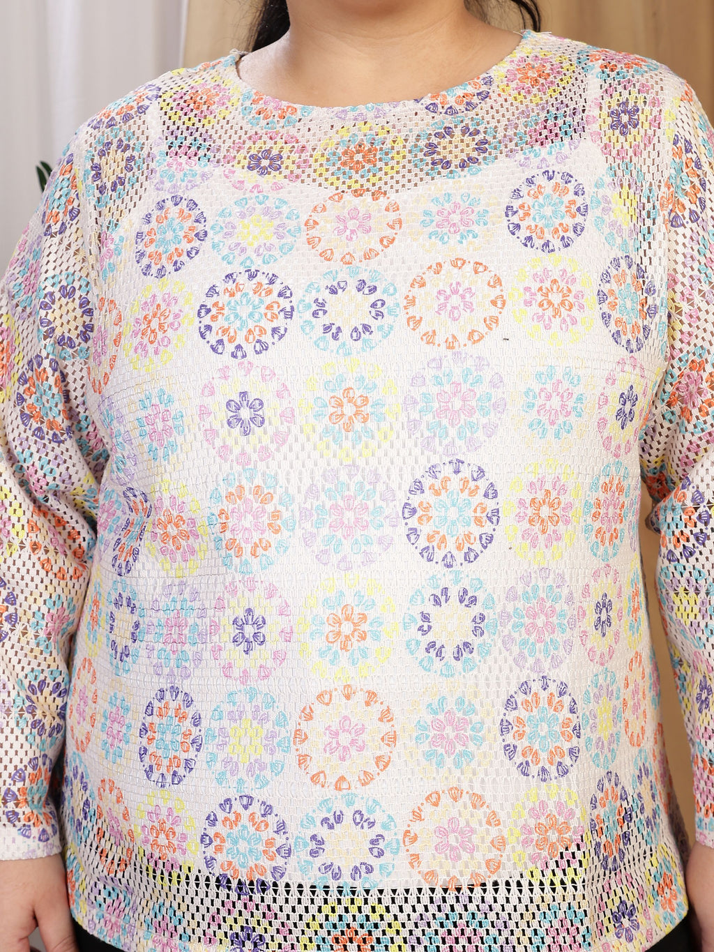 Crochet Bloom (Round Neck)