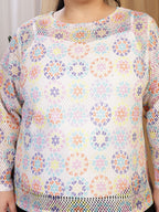 Crochet Bloom (Round Neck)