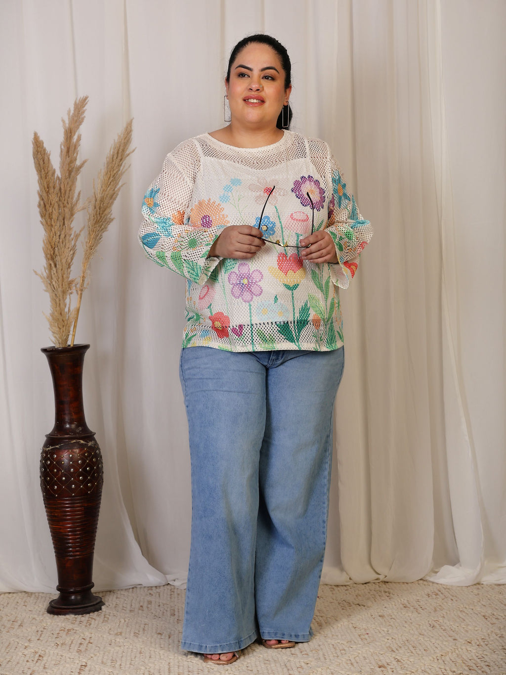 Crochet Bloom (Round Neck)
