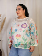 Crochet Bloom (Round Neck)