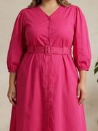 Pink Belted Beauty Dress