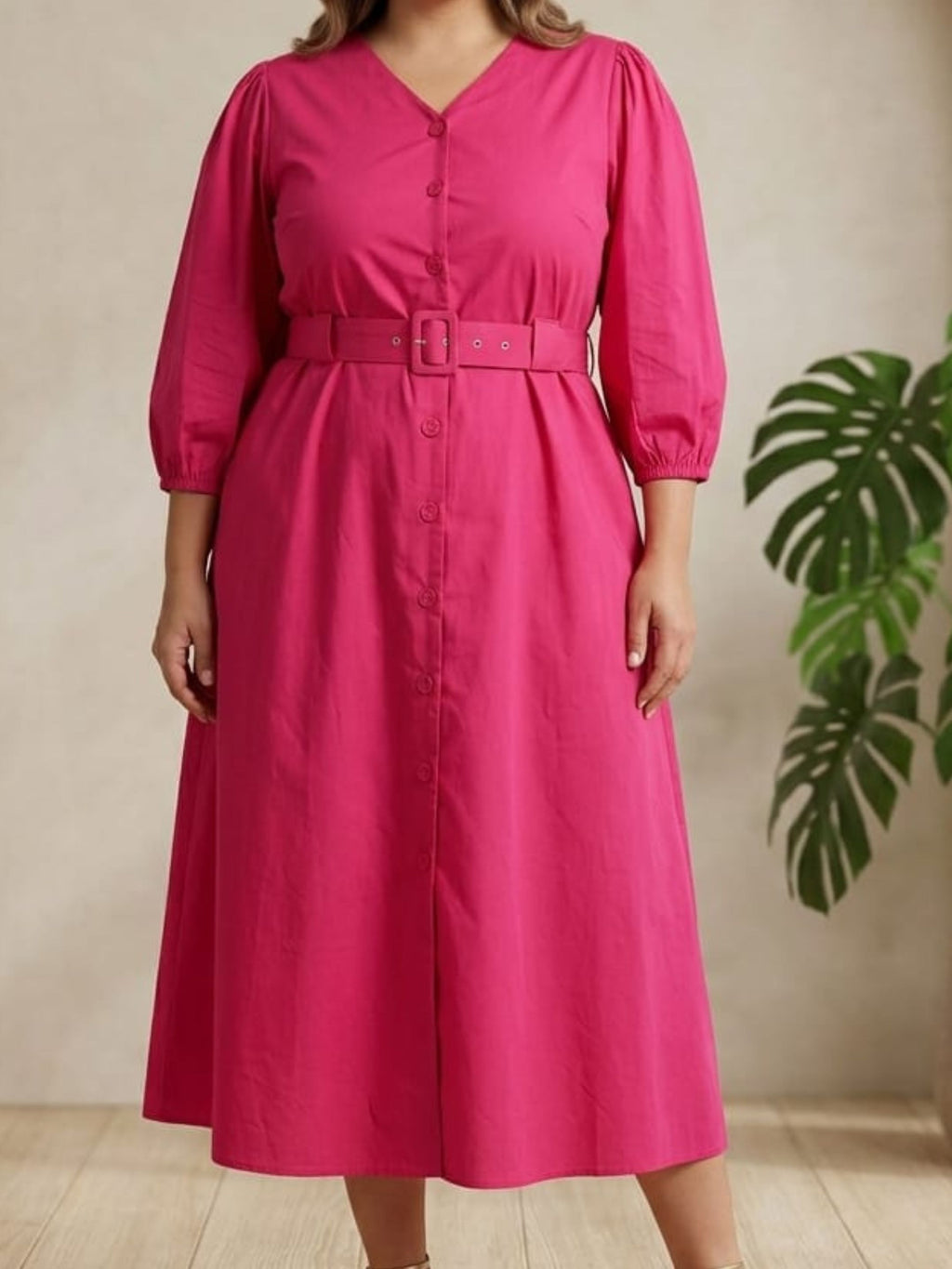 Pink Belted Beauty Dress