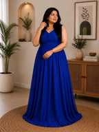 Royal Blue Lovely Lush Partywear Dress