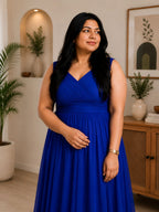Royal Blue Lovely Lush Partywear Dress