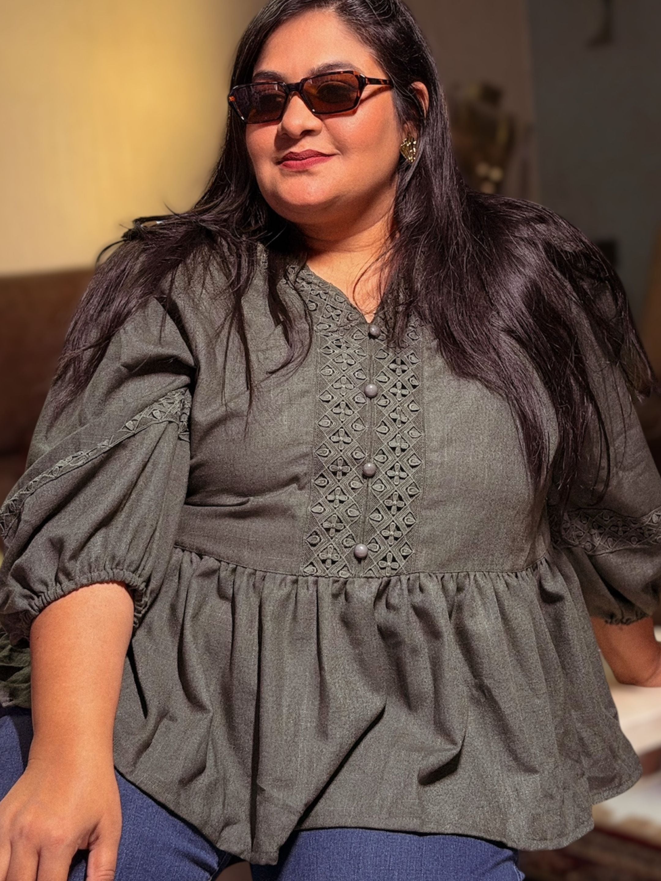 Flirty Flair - Bottle Green