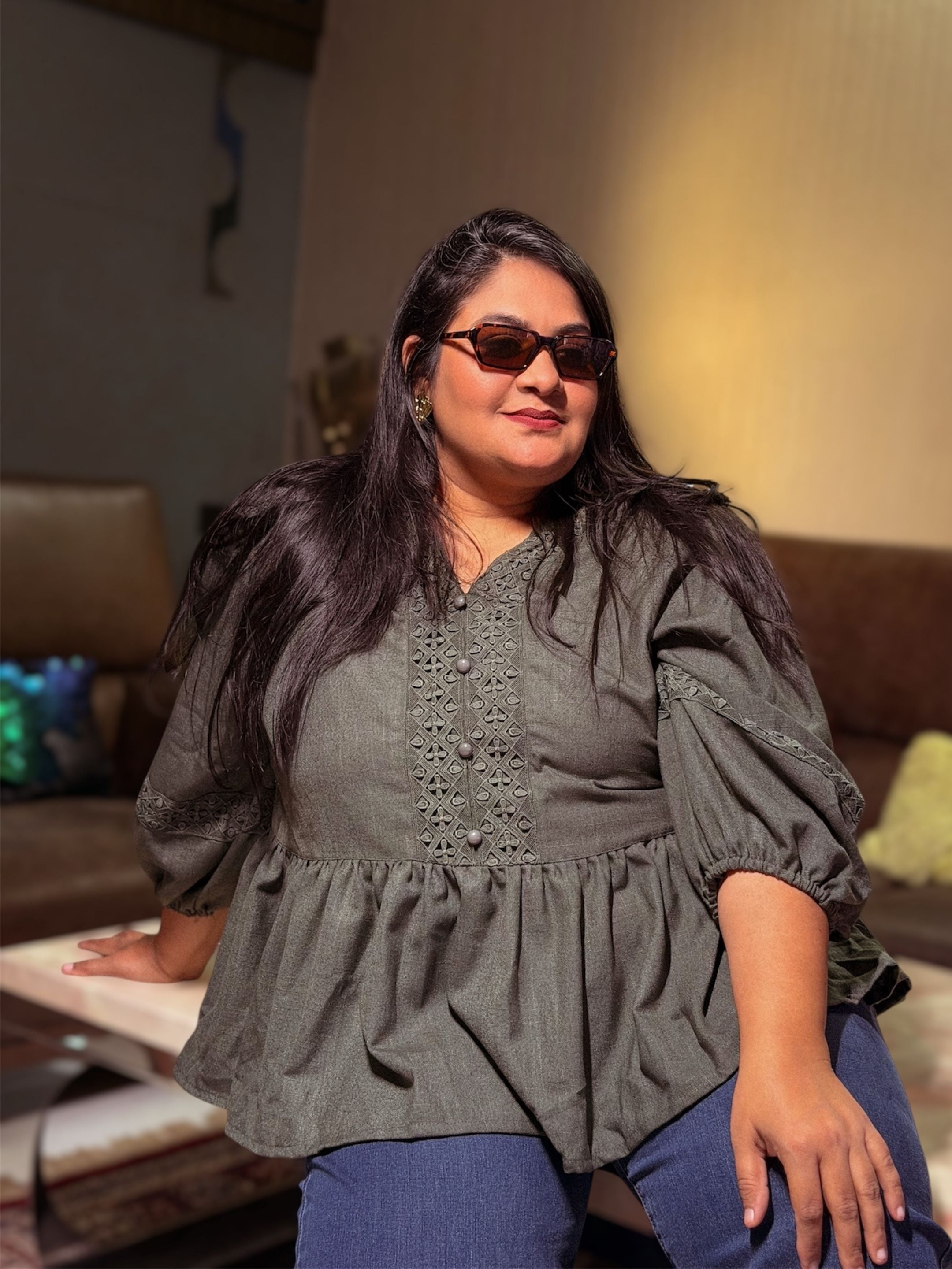 Flirty Flair - Bottle Green