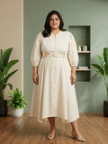 White Belted Beauty Dress