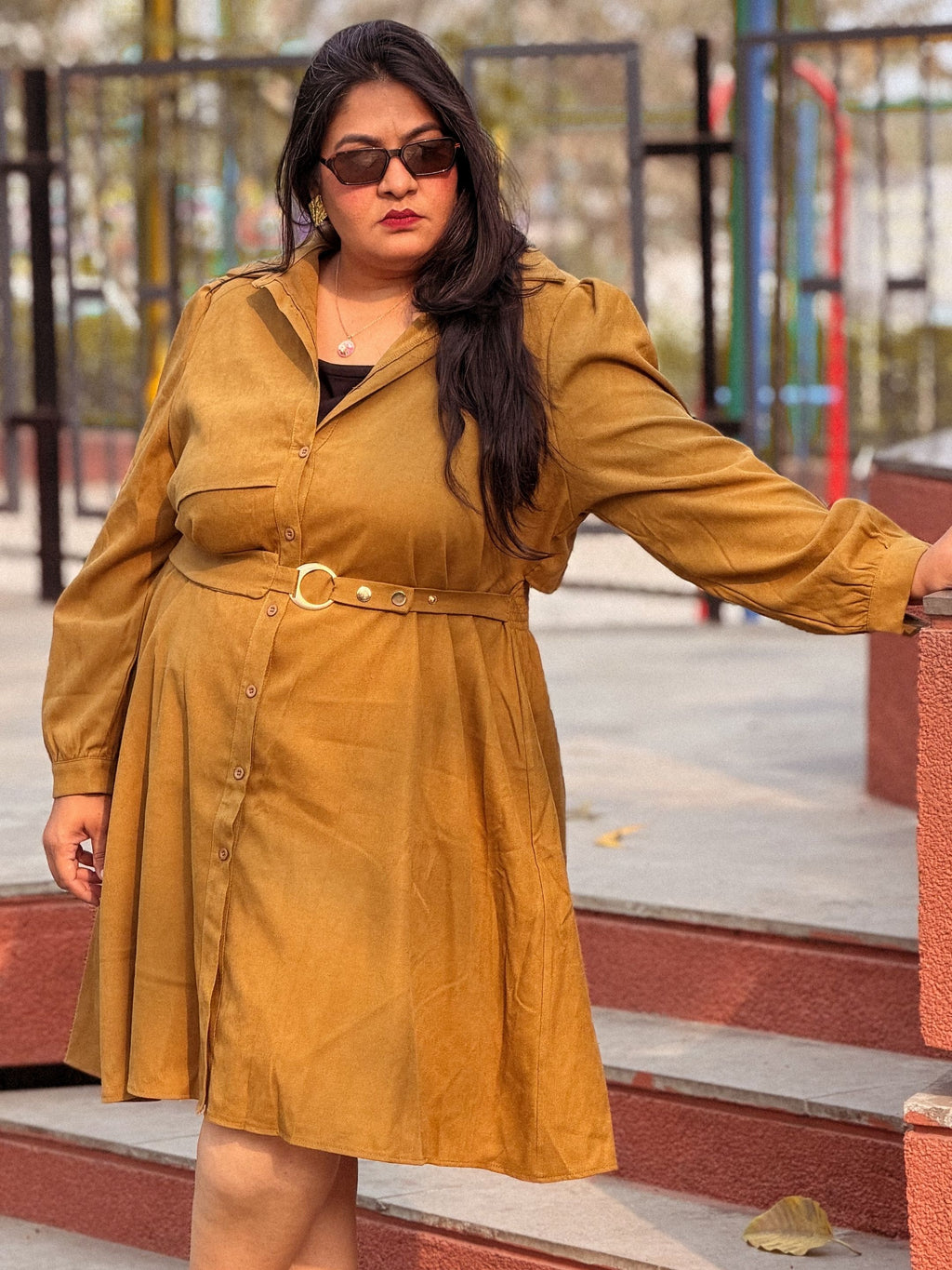 Mehendi Green Pretty Poise Dress