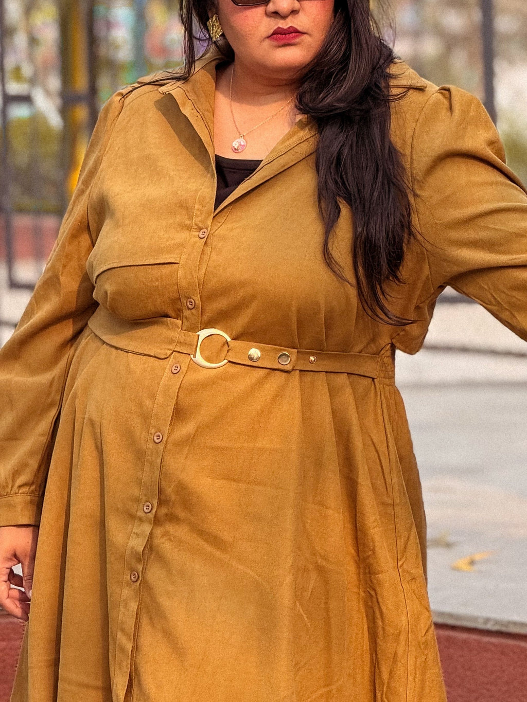 Mehendi Green Pretty Poise Dress