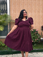 Wine Blush Bloom Dress