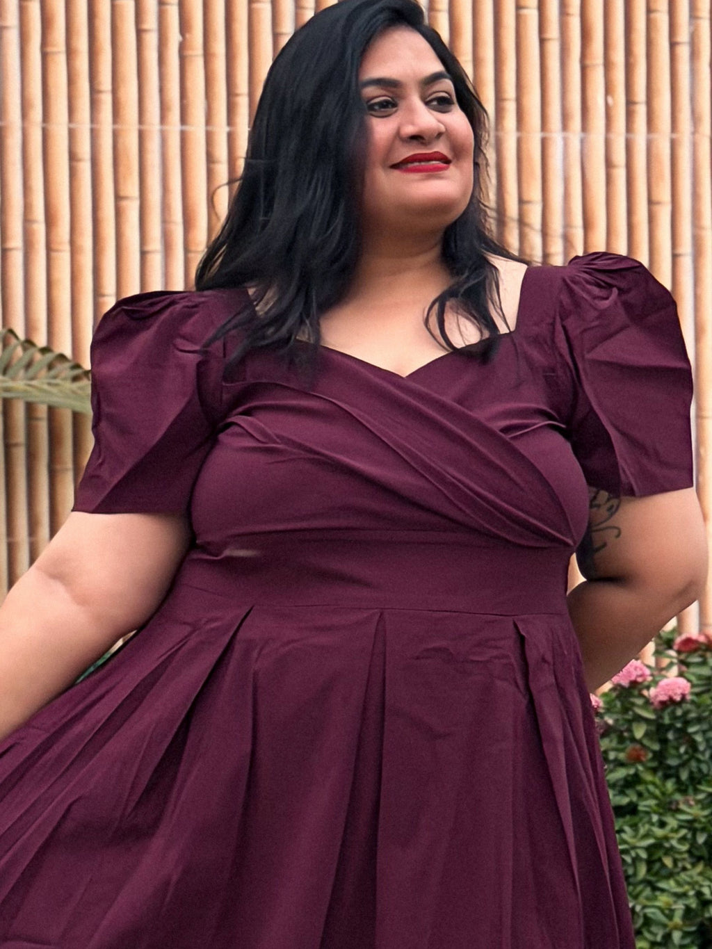 Wine Blush Bloom Dress